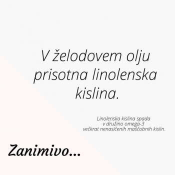 Omega 3 v želodovem olju?